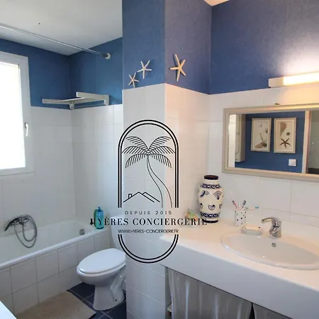 La Quietude-villa T4 Costebelle Plage Almanarre By Hc